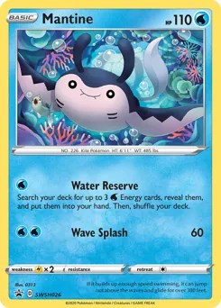 SWSH Black Star Promos Mantine Pokémon card